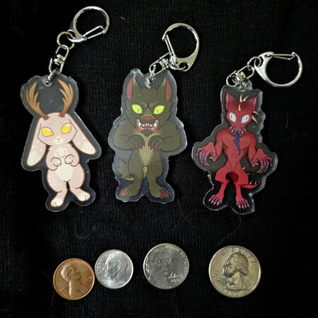 Cryptids: Jackalope, Werewolf, Chupacabra